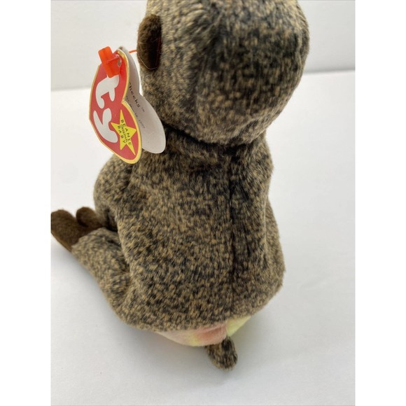 Cheeks Ty Beanie Baby Baboon 1999 Rare - Picture 11 of 12